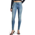 Super Skinny Blauwe Polyester G-Star Lynn Skinny jeans  breedte W24 voor Dames 