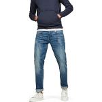 Blauwe G-Star 3301 Tapered jeans in de Sale voor Heren 
