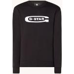 G-Star RAW Old School sweater met logoprint - Zwart