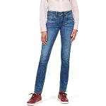 Donkerblauwe Stretch G-Star Midge Straight jeans  in maat M  breedte W24 in de Sale voor Dames 