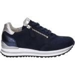 Donkerblauwe Leren Gabor Comfort Sneakers met rits  in maat 44 met Hakhoogte tot 3cm in de Sale voor Dames 