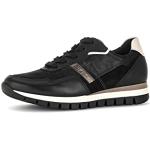 Gabor DAMES Sneakers, Vrouwen Lage Sneaker,verwisselbaar voetbed,straatschoen,veterschoen,vetersluiting,Zwart (schwarz/smog/nebbia) / 67,40 EU / 6.5 UK