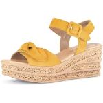 Gouden Gabor Sandalen hoge hak  voor de Zomer Sleehakken  in maat 35,5 met Hakhoogte 7cm tot 9 cm voor Dames 