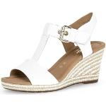Witte Gabor Sleehak sandalen  voor de Zomer Sleehakken  in 39 met Hakhoogte 7cm tot 9 cm voor Dames 