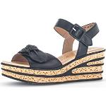 Zwarte Gabor Sleehak sandalen  voor de Zomer Sleehakken  in maat 37 met Hakhoogte 7cm tot 9 cm voor Dames 