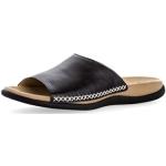 Zwarte Gabor Platte sandalen  voor de Zomer  in maat 37 met Hakhoogte tot 3cm met Instap voor Dames 