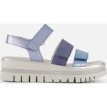 Blauwe Rubberen Gabor Metallic Metallic sandalen  in maat 36 met Klittenbandsluitingen voor Dames 
