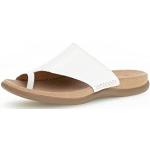 Witte Gabor Lak Platte sandalen  voor de Zomer  in maat 42 met Hakhoogte tot 3cm met Instap voor Dames 