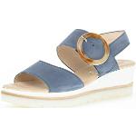 Casual Gabor Sleehak sandalen  voor de Zomer Sleehakken  in 39 met Hakhoogte 3cm tot 5cm met Klittenbandsluitingen voor Dames 