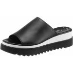 Zwarte Nappaleren Gabor Sleehak sandalen  voor de Zomer Sleehakken  in maat 37 voor Dames 