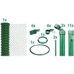 GAH Alberts Draadgaasafrastering Hoogte: 80 - 200 cm, totale lengte: 15 - 100 m, voor plaatsing in beton (set) groen Medium