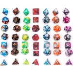 Games voor RPG Kerkers voor RPG DnD Dubbele kleuren Gemengde kleuren dobbelstenen Acryl dobbelstenen Polyhedrale dobbelstenen