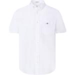 Casual Witte Linnen Gant Casual overhemden  in maat L voor Heren 