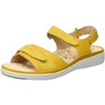 Gele Ganter Platte sandalen  in maat 37 met Klittenbandsluitingen voor Dames 