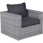 Grijze Vlechtwerk Garden Impressions Gevlochten Lounge fauteuils Sustainable in de Sale 