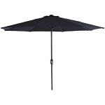 Zwarte Aluminium Garden Impressions Ronde parasols 300 cm 