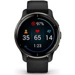 Zwarte GPS Garmin Venu 2 Plus Smartwatches voor Golf 