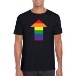 Zwarte Meme / Theme Gay Pride Shirt tops voor Heren 