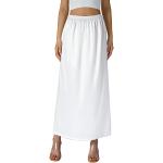 Witte Satijnen Chique jurken  in maat XL Maxi voor Dames 