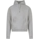 Grijze sweater met capuchon en logo borduursel Saint Laurent , Gray , Heren