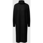 Zwarte Polyester Soyaconcept Gebreide Gebreide jurken Col  in maat S Midi / Kuitlang in de Sale voor Dames 