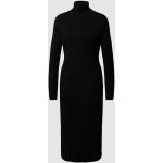 Zwarte Polyester s.Oliver Gebreide Trui-jurken Col  in maat S Midi / Kuitlang in de Sale voor Dames 