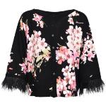 Zwarte Twinset Bloemen Oversized sweaters  voor de Winter Off-shoulder halslijn  in maat S in de Sale voor Dames 