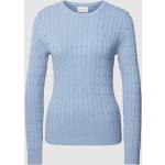 Blauwe Polyamide Gant Pullovers Ronde hals  in maat S voor Dames 