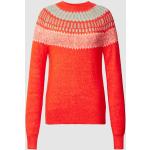 Oranje Polyester Stretch montego Pullovers Ronde hals  in maat S in de Sale voor Dames 