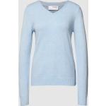 Lichtblauwe PVC Selected Selected Femme Pullovers Ronde hals  in maat S voor Dames 