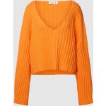 Oranje Polyamide EDITED V-hals truien V-hals voor Dames 