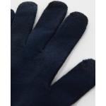 Marine-blauwe Polyamide Mango Touch Screen handschoenen voor Heren 