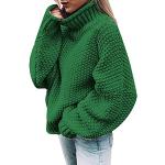 Klassieke Groene Fleece Gewatteerde Oversized truien  voor de Herfst  in maat XL met motief van Fiets voor Dames 