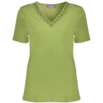 Groene Geisha V-hals T-shirts V-hals  in maat S voor Dames 