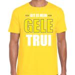 Gele trui t-shirt geel voor heren - Wieler tour / wielerwedstrijd trui shirt geel