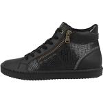 Zwarte Ademend Geox Sneakers met rits  in 38 met Hakhoogte tot 3cm in de Sale voor Dames 