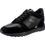 Zwarte Ademend Geox Sneakers met rits Vegan  in maat 41 met Hakhoogte 3cm tot 5cm in de Sale voor Dames 