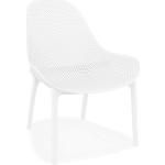 Witte Kunststof Alterego Design Lounge fauteuils 