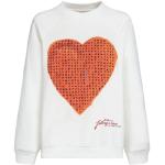 Loopback Sweatshirt met Wordsearch Heart Print Marni , White , Dames