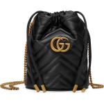 Zwarte Gucci Marmont Crossover tassen voor Dames 
