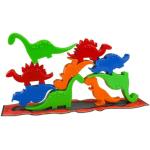Multicolored Dinosaurus Dobbelspellen met motief van Dinosauriërs 