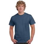 Vintage Koningsblauwe Tweed Gildan T-shirts  in maat S voor Heren 