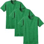 Vintage Groene Gildan T-shirts  in maat L 