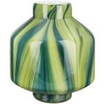 Art deco Groene Glazen Gilde Bloemen Decoratieve vazen 