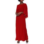 Casual Rode Chiffon Stretch Chique jurken Ronde hals  in maat L Maxi voor Dames 