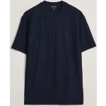 Giorgio Armani Short Sleeve Cashmere Stretch T-Shirt Navy