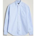 Lichtblauwe Overhemden met borstzak button down  in maat XL voor Heren 