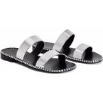 Zilveren Polyester GIUSEPPE ZANOTTI Metallic Metallic sandalen  voor de Zomer  in 40 in de Sale voor Heren 