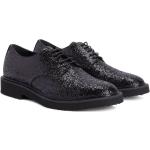 Kantoor Zwarte Rubberen GIUSEPPE ZANOTTI Oxford schoenen  in maat 44,5 met Ronde neuzen met Vetersluitingen met Glitter in de Sale voor Heren 