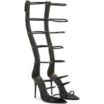 Zwarte Patent Leren GIUSEPPE ZANOTTI Gladiator sandalen Naaldhakken  in maat 37 in de Sale voor Dames 